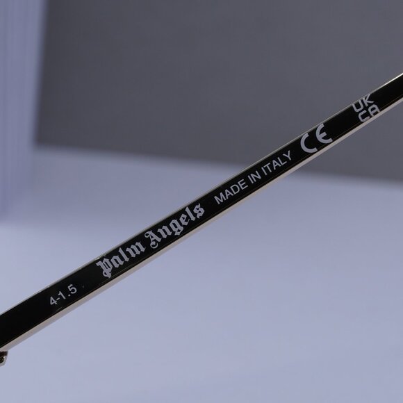 Palm Angels PERI10H CRYSTAL 7654 Oval Sunglasses - Gold/Green Gradient - Picture 7 of 10